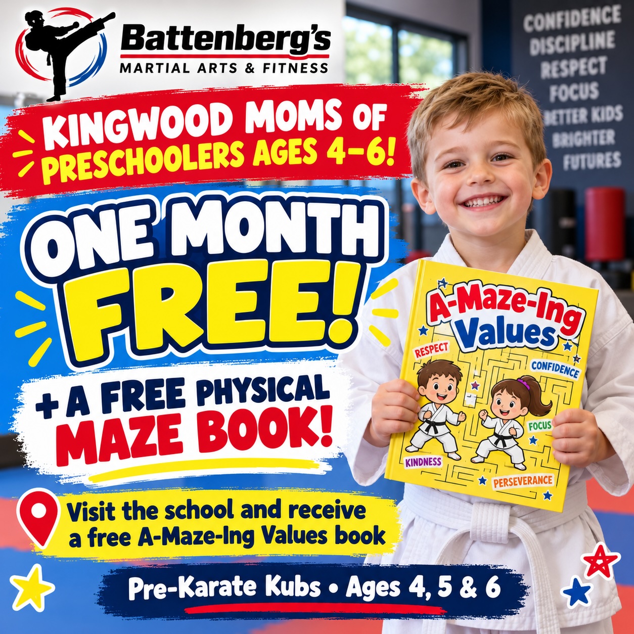 Kingwood Pre-Karate Kubs Facebook campaign image